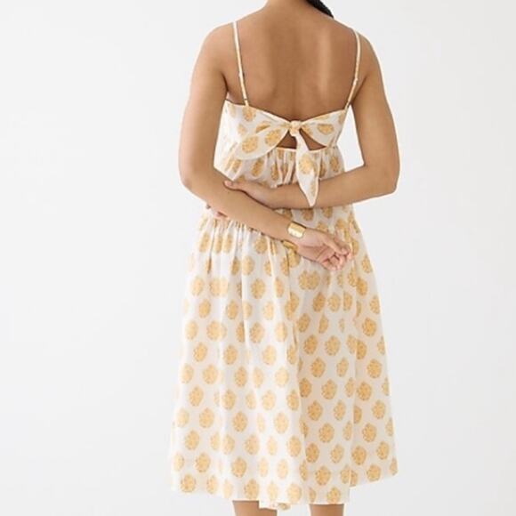 J. Crew Floral Medallion Block Print Midi Sun Dress NWT - Picture 1 of 11